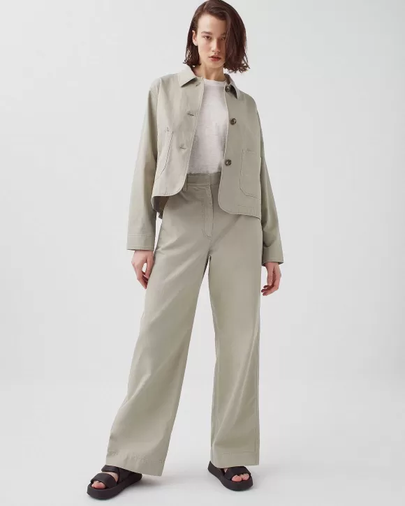 Comptoir des Cotonniers Blandine - Pantalon Droit Abbey Stone>Femelles Pantalons