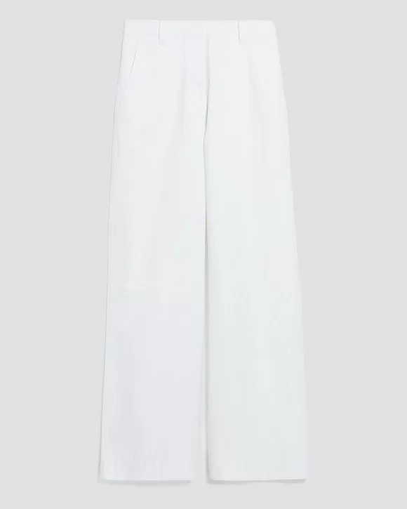 Comptoir des Cotonniers Blandine - Pantalon Droit Brillant White>Femelles Pantalons