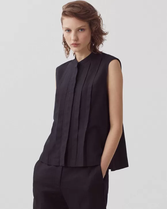 Comptoir des Cotonniers Blouse Sans Manches Black Beauty>Femelles Tops / Blouses / Chemises