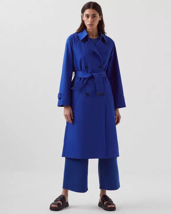 Comptoir des Cotonniers Catherine - Trench Ample Sodalite Blue>Femelles Vestes / Manteaux