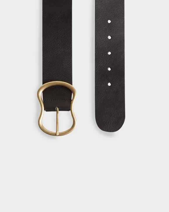 Comptoir des Cotonniers Ceinture Large En Cuir Black>Femelles Accessoires