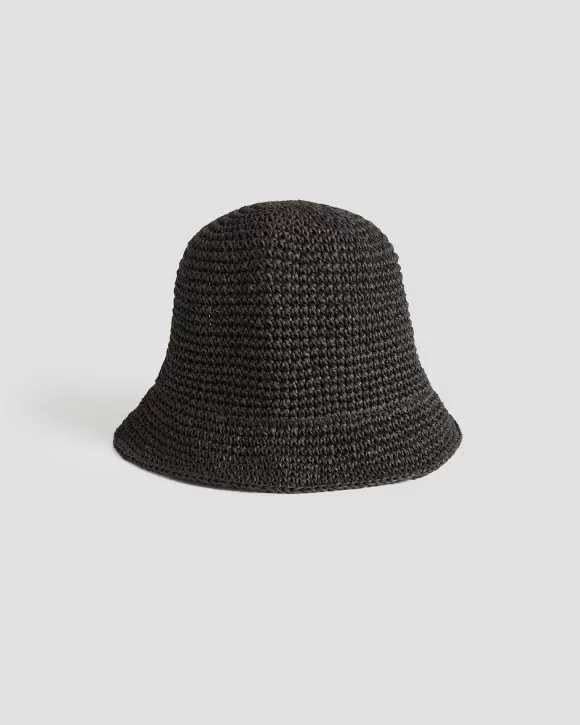 Comptoir des Cotonniers Chapeau En Raphia Black>Femelles Accessoires