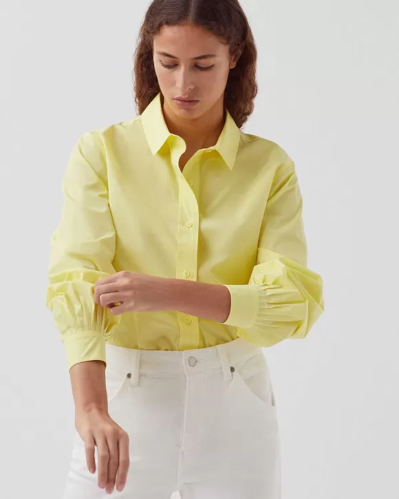 Comptoir des Cotonniers Chemise Ample En Coton Blazing Yellow>Femelles Tops / Blouses / Chemises