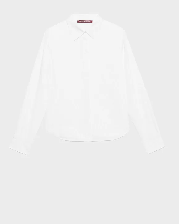 Comptoir des Cotonniers Chemise En Coton White>Femelles Tops / Blouses / Chemises