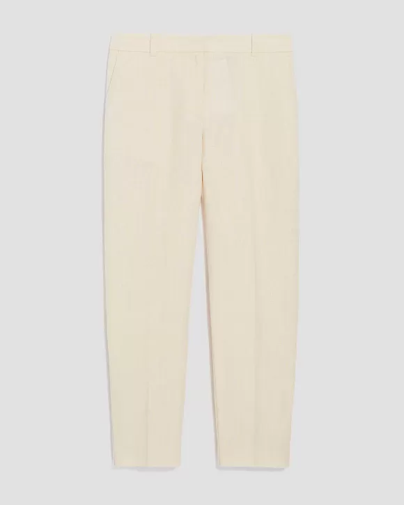 Comptoir des Cotonniers Marguerite - Pantalon Cigarette En Lin White Swan>Femelles Pantalons