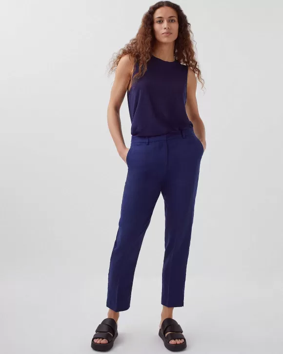 Comptoir des Cotonniers Marguerite - Pantalon Cigarette Medieval Blue>Femelles Pantalons