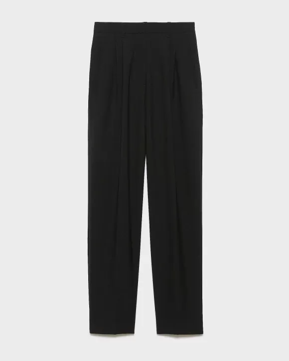 Comptoir des Cotonniers Pantalon De Costume En Laine Black>Femelles Pantalons