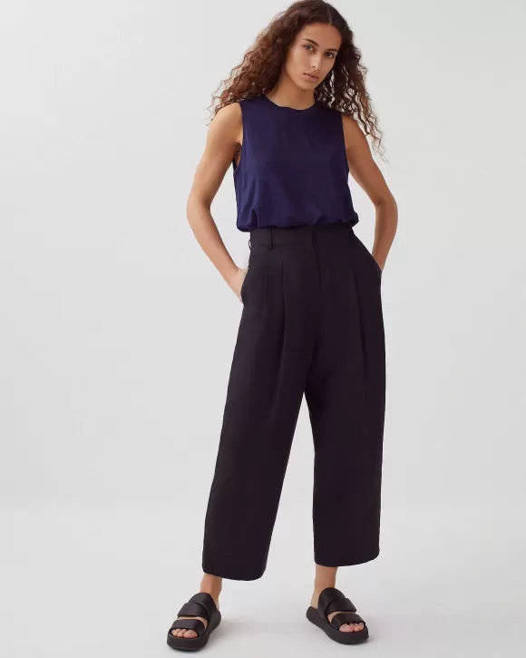 Comptoir des Cotonniers Peggy - Pantalon Carrot Black Beauty>Femelles Pantalons