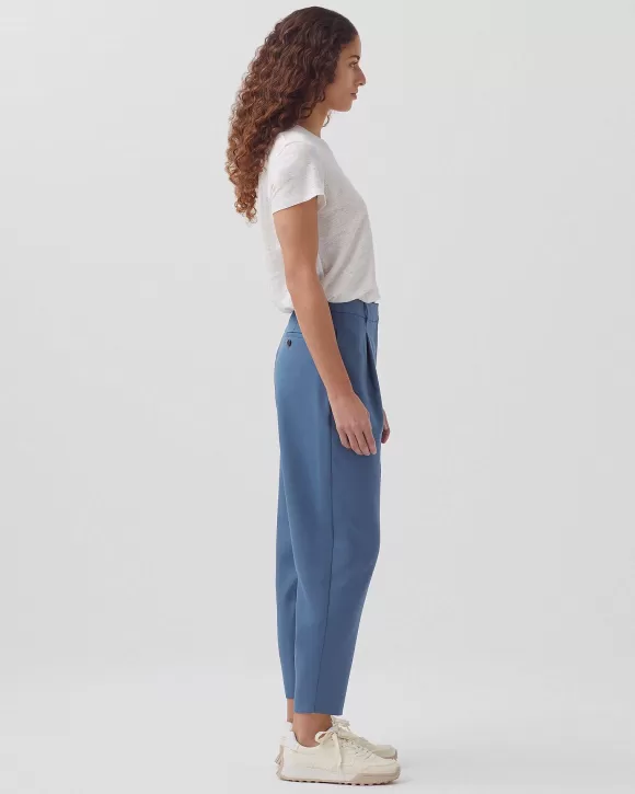 Comptoir des Cotonniers Peggy - Pantalon Carrot Laine Blue Horizon>Femelles Pantalons