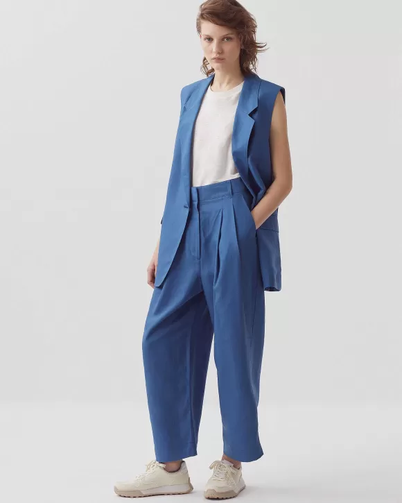 Comptoir des Cotonniers Peggy - Pantalon Carrot Moonlight Blue>Femelles Pantalons