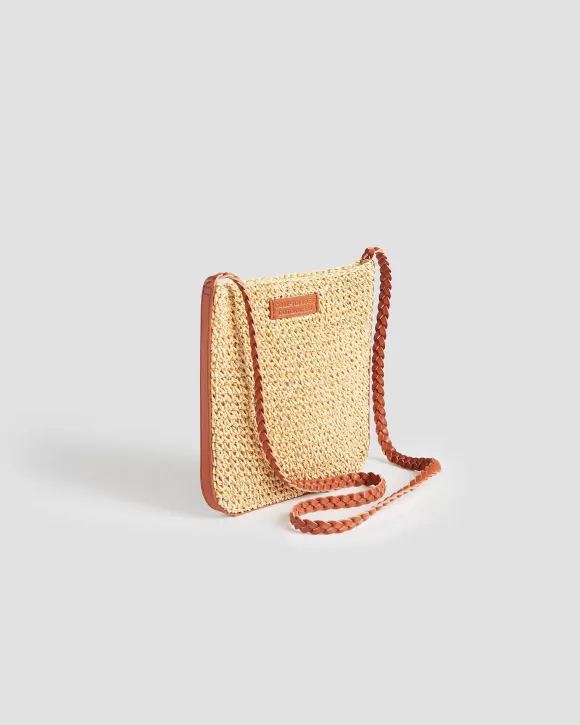 Comptoir des Cotonniers Petit Sac Bandouli Re En Raphia Natural>Femelles Accessoires