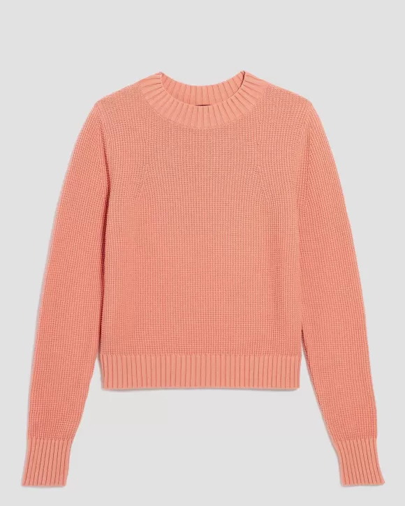 Comptoir des Cotonniers Pull Col Rond En Coton Shell Coral>Femelles Maille