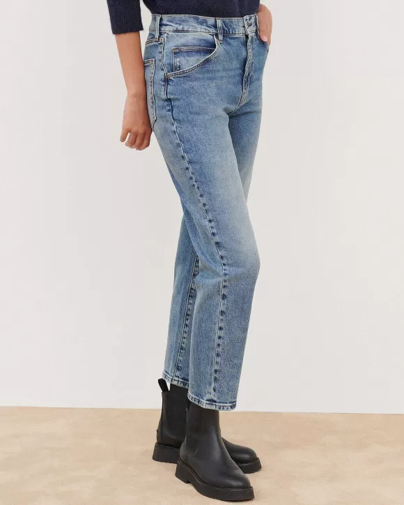 Comptoir des Cotonniers Rita - Jean Slouchy Denim Blue>Femelles Jeans