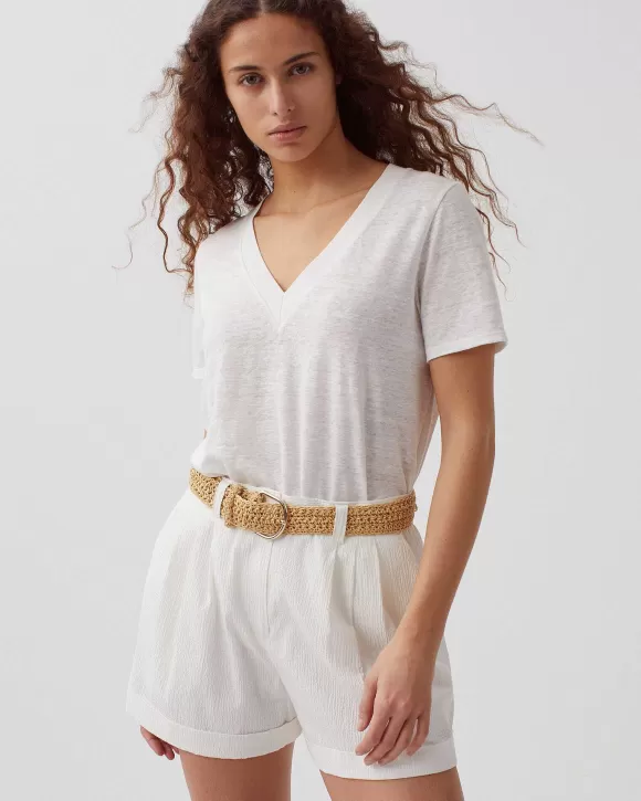 Comptoir des Cotonniers Short En Coton White>Femelles Jupes / Shorts