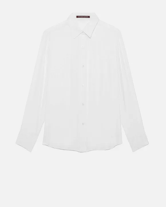 Comptoir des Cotonniers Sibylle - Chemise En Soie Optical White>Femelles Tops / Blouses / Chemises