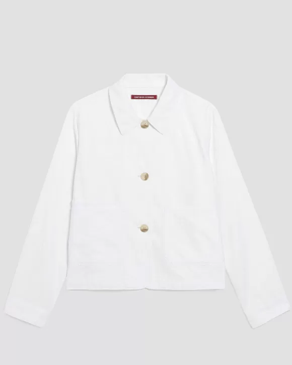 Comptoir des Cotonniers Veste Workwear Brillant White>Femelles Nos Ensembles